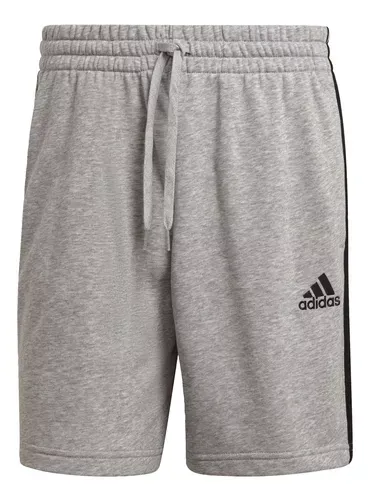 Shorts Essentials 3-Stripes Cinza Adidas